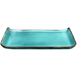 Barbequeplatte NATURE COLLECTI (LBH 33x16,50x2 cm) - türkis - LBH 33x16,50x2 cm