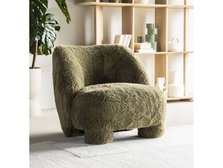Maison ESTO Sessel Kuschelsessel MOMO Teddystoff verschieden Farben