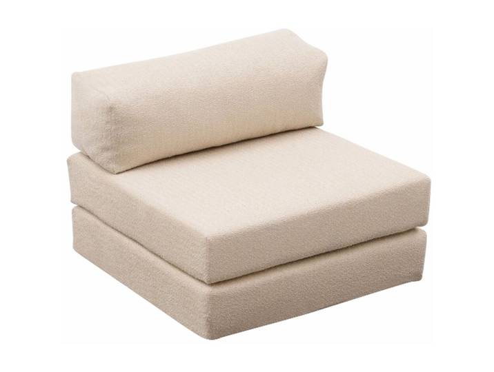 Bettsofa Foldbar Creme Fabric: 100 Prozent CHENILLE B 95 T 95 cm - Material: Fabric: 100% CHENILLE