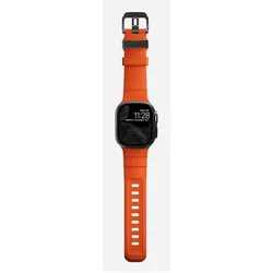 Nomad Rocky Point (42 mm, 44 mm, 45 mm, Kautschuk, Reifen, Titanium), Uhrenarmband, Orange