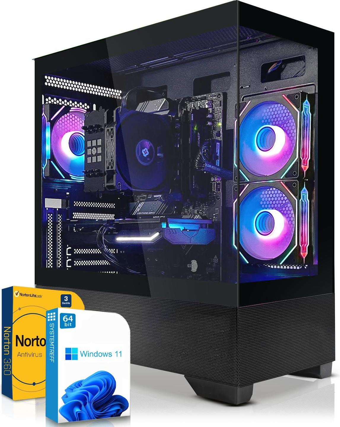 SYSTEMTREFF High-End Gamer Rechner - Core i7-12700KF - Nvidia GeForce RTX 5070 12GB - 32GB DDR5 - 1TB NVMe - Windows 11 Pro - Desktop PC