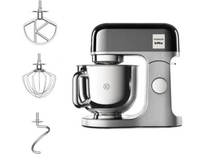 Kenwood - Robot Pâtissier Kmx760bc Kmix Noir Glossy