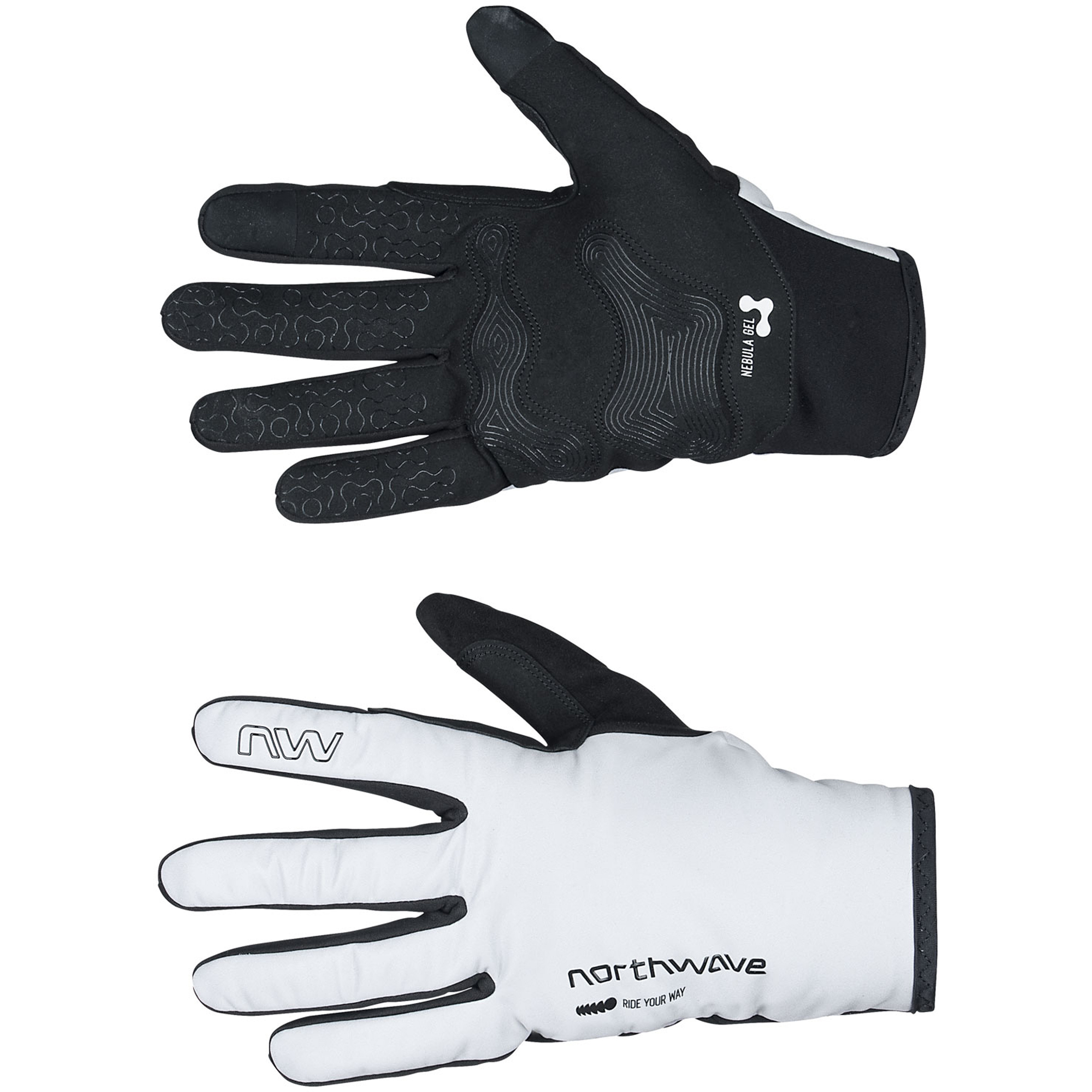 Northwave Fast Pro Gel Winter Fingerhandschuhe schwarz Größe XL Rennrad | Gravel | Commuting Winddicht Wasserabweisend