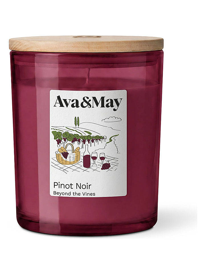 AVA&MAY Duftkerze "Pinot Noir" in Rot - 220 g - onesize
