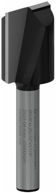 BOSCH PRO Fraise à rainurer, 2 tranchants, Ø 5/8