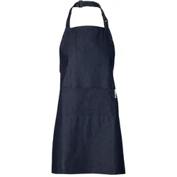 Chefs Fashion - Küchenschürze - Denim Blue - 2 Taschen - Einfach verstellbar - 71 x 82 cm.