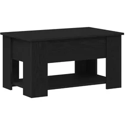 vidaXL Couchtisch Schwarz Eichen-Optik 79 x 49 x 41 cm Holzwerkstoff