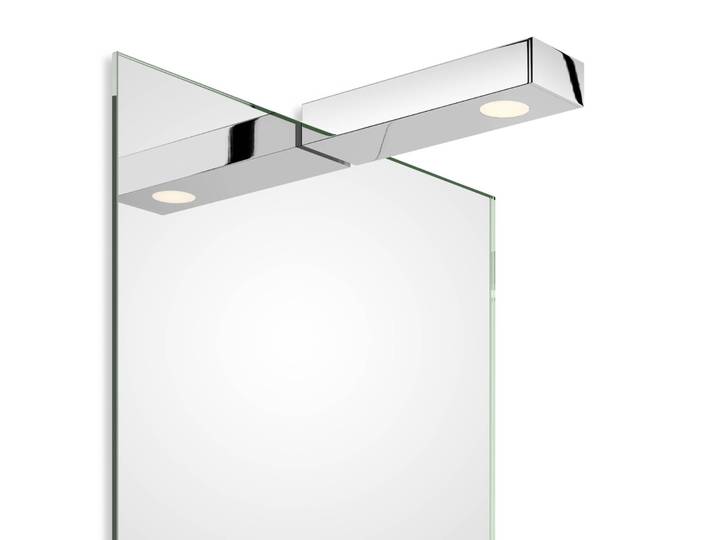 Decor Walther Flat 1 LED-Aufsteckleuchte, chrom LED, chrom / silber, für Badezimmer, Metall