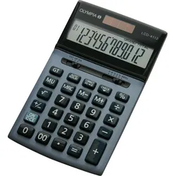OLYMPIA LCD4112 - Tischrechner, LCD 4112, stahlblau