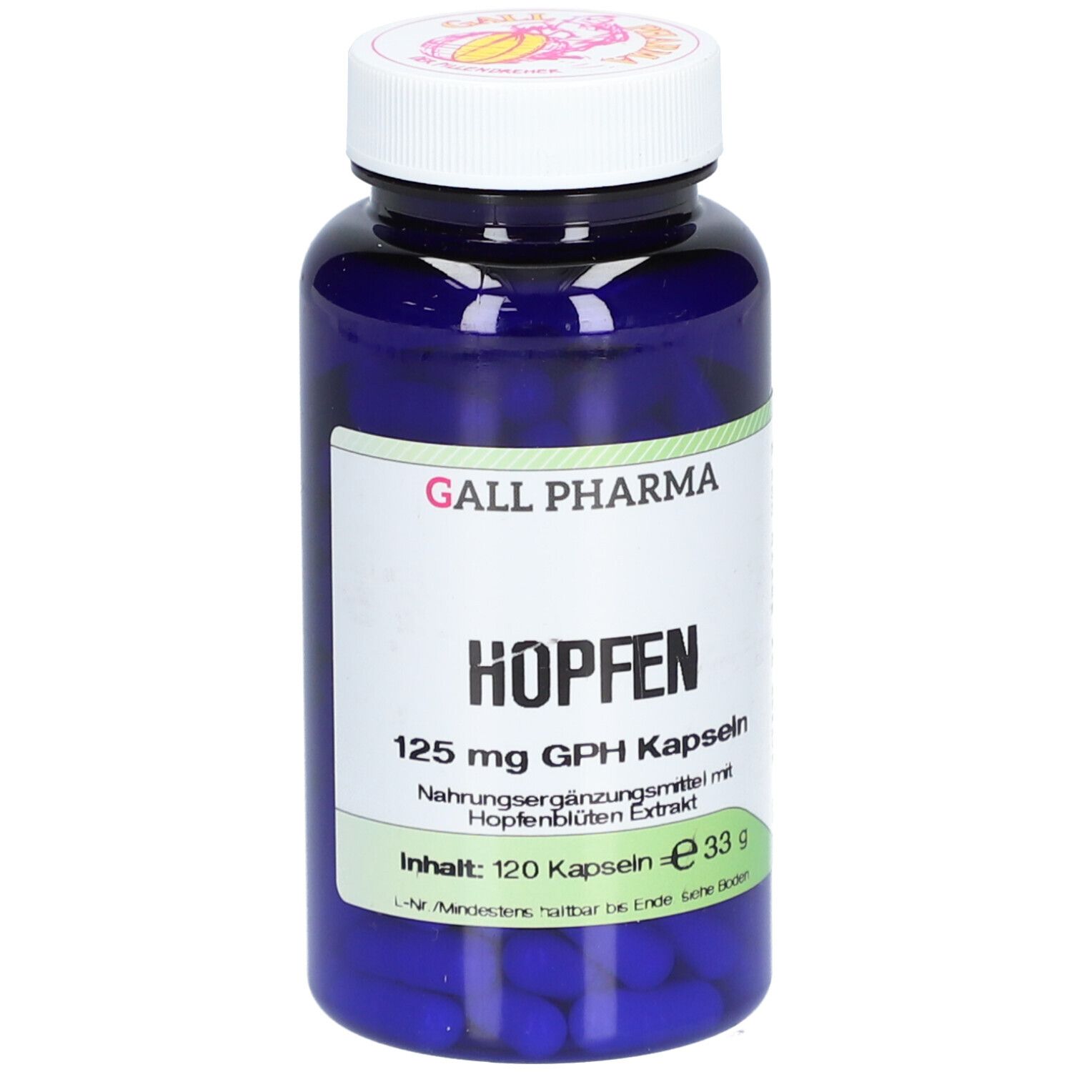Hopfen 125 mg GPH Kapseln 120 St