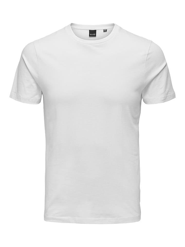 ONLY & SONS Shirt "Basic" in Weiß - L