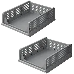 ProPlus 370321 2 Stück Küchenregal Organizer stapelbar faltbar