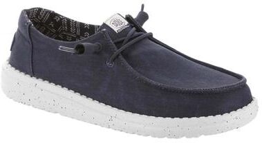 Hey Dude Wendy Stretch Canvas - Womens 9 Navy Slip On Medium