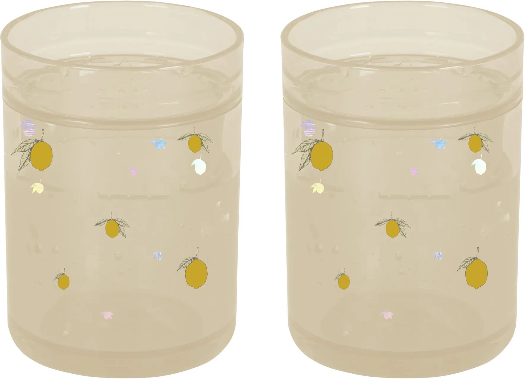 Konges Sløjd Gobelets Lemon - Set de 2 Beige taille unique