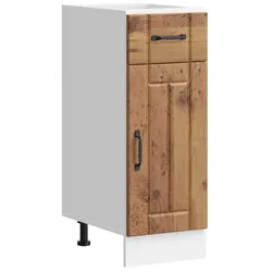 vidaXL Küchen-Unterschrank Lucca Altholz-Optik Holzwerkstoff