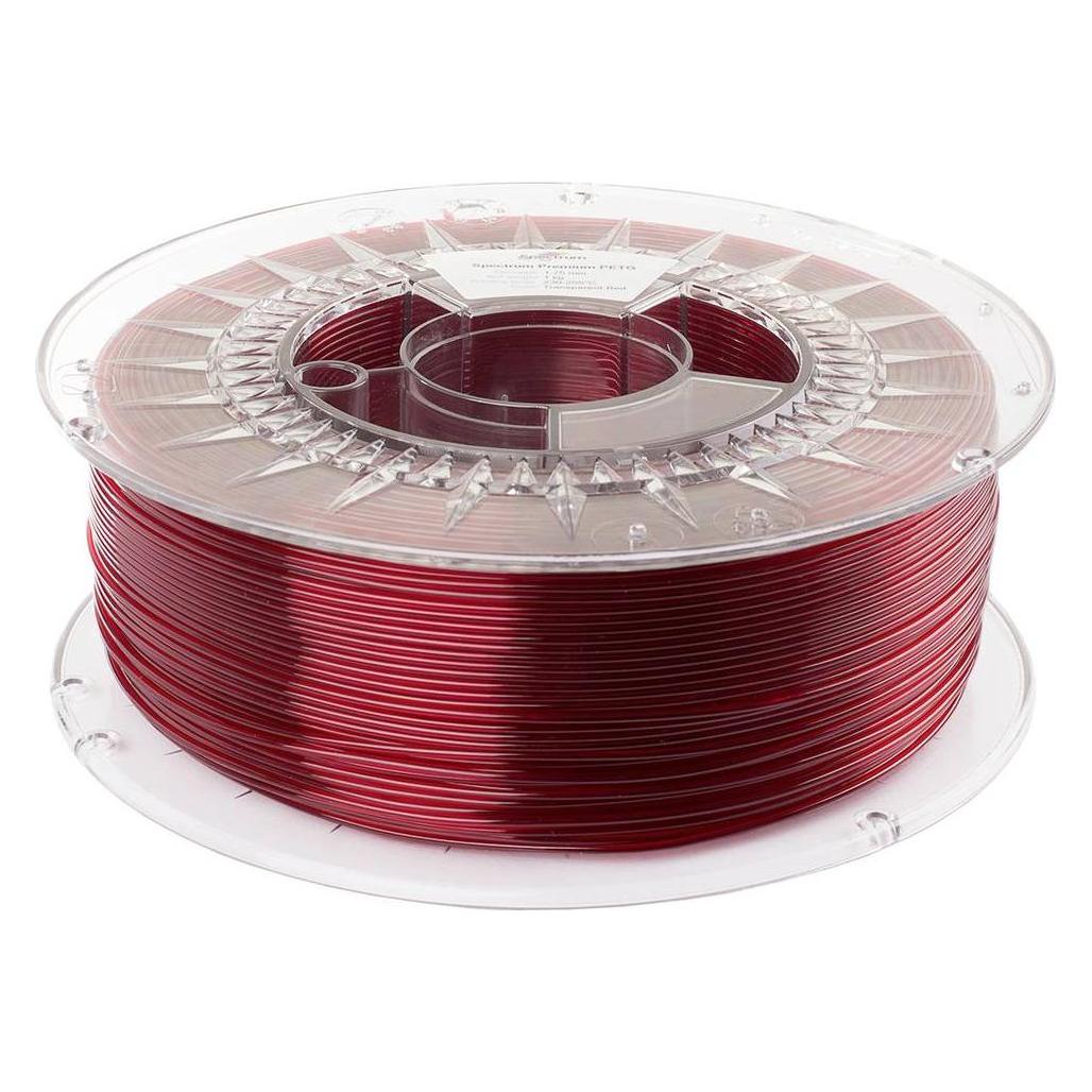 Spectrum Filament / PETG / TRANSPARENT RED / 1,75 mm / 1 kg (PETG, 1000 g, 1.75 mm) (5903175657640)