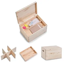 Zeller Aufbewahrungsboxen-Set braun