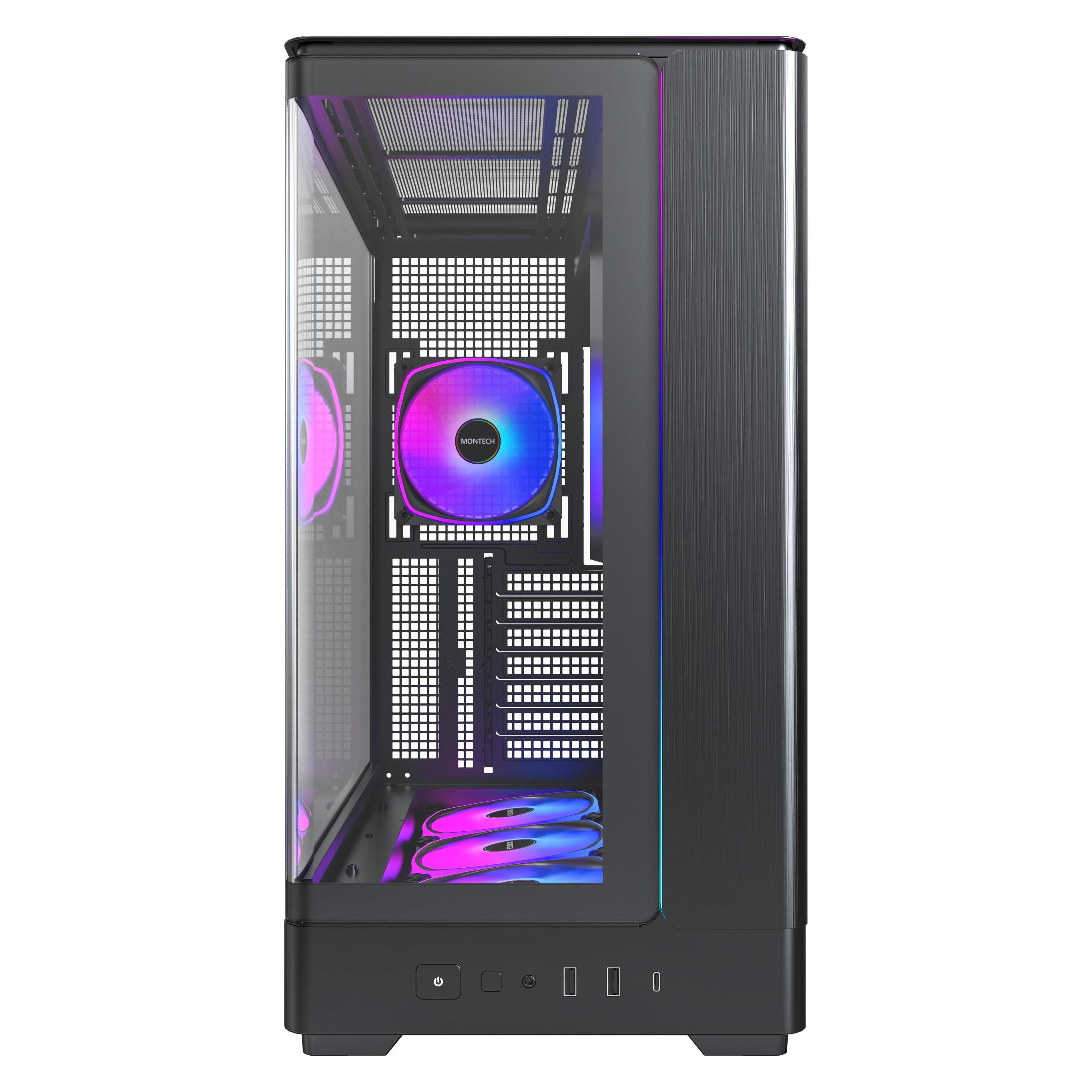 Montech KING 45 PRO Black (ATX, mATX, Mini-ITX) (KING 45 PRO (B))