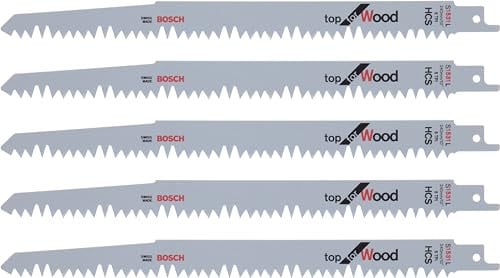 Bosch S 1531 L Green Wood Fast reciprozaagblad van staal in zilver