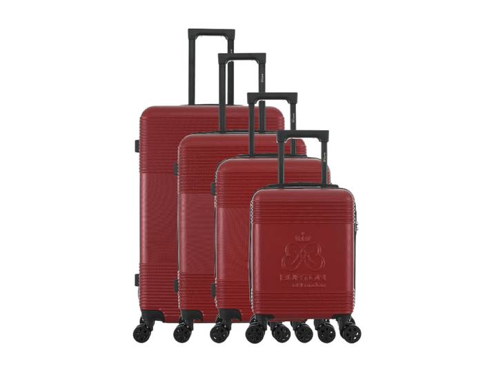 BURTON Set de 4 valises Liverpool bordeaux