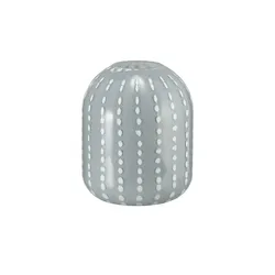 HOME STORY Vase   ¦ grau ¦ Glas ¦ Maße (cm): H: 21,5  Ø: 18.0