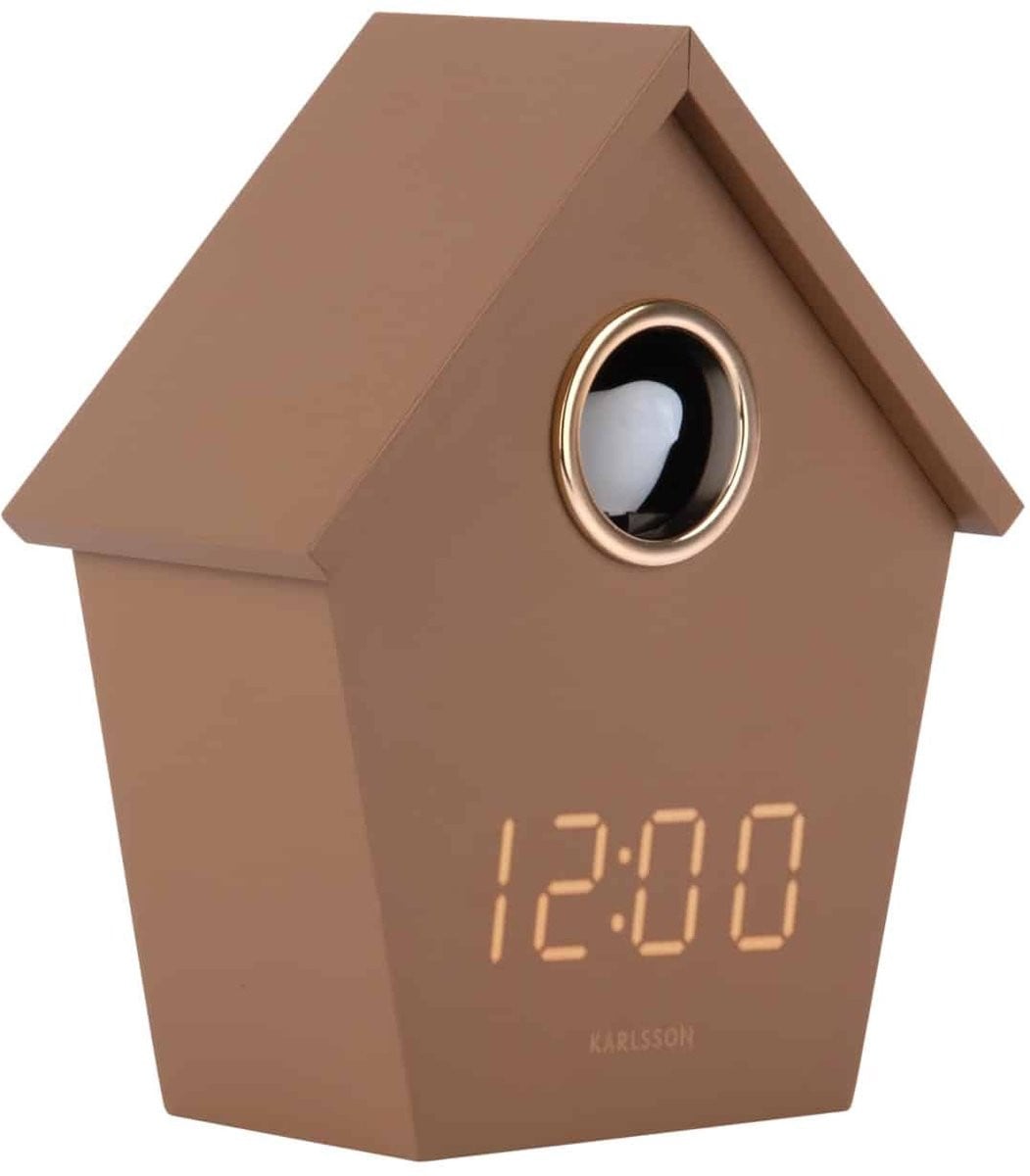 Karlsson Wekker Riqueza Cuckoo - Mokka - Modern - 6.8 x 13 x 15.3 cm