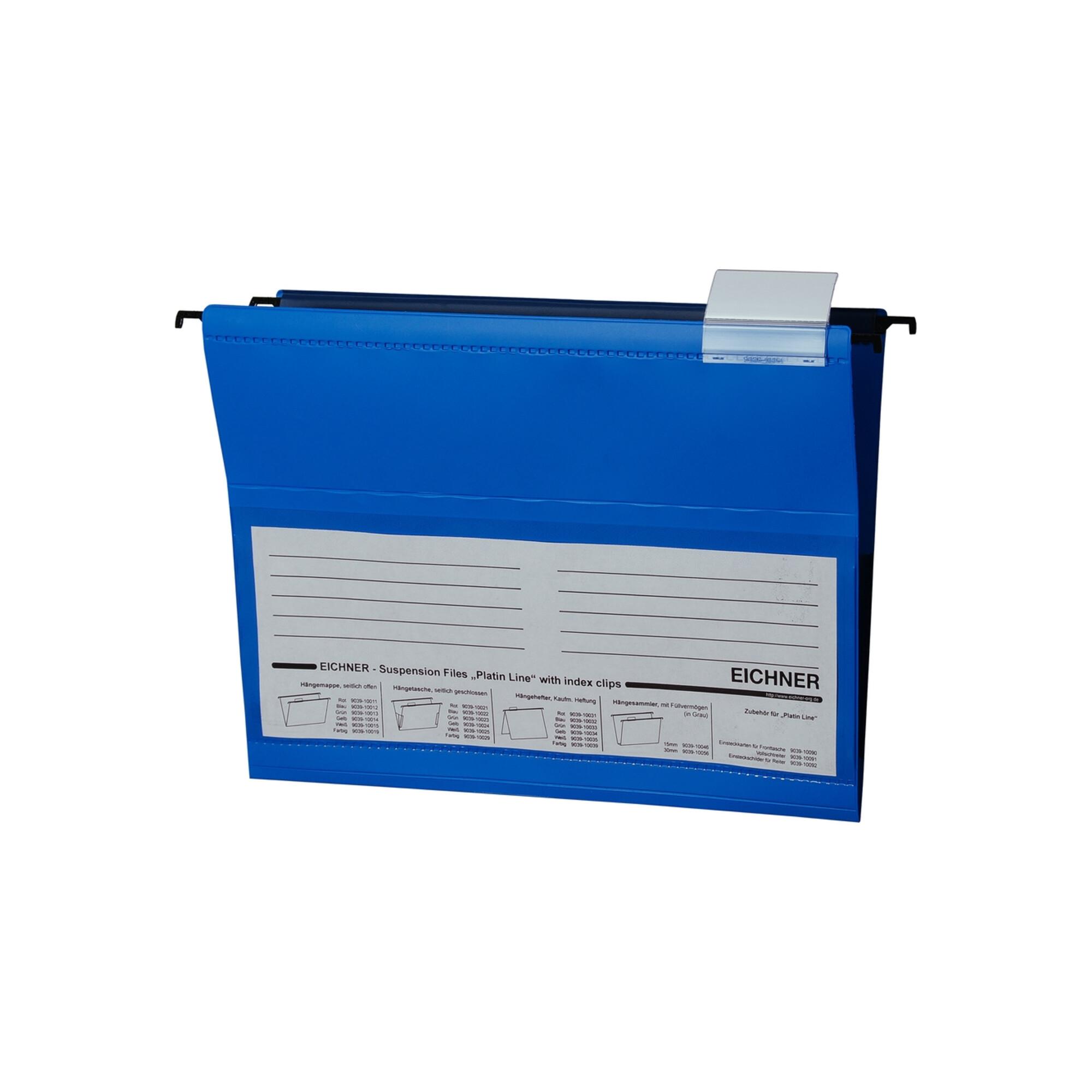 Eichner PVC-Hängetasche Platin Line seitlich Blau (9039-10022)