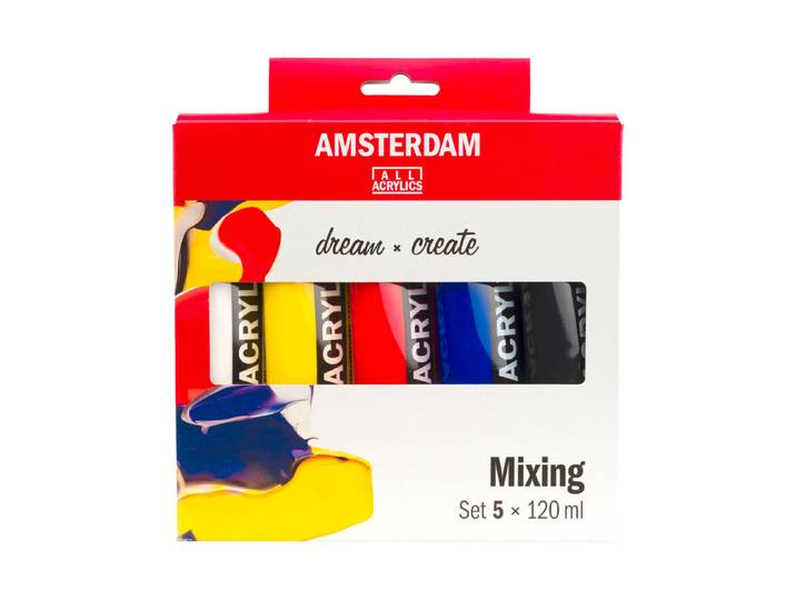 Amsterdam Acryl Mischset 5X120 ml