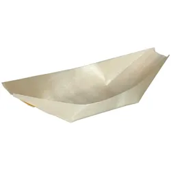 50x Fingerfood Schalen "Schiffchen" aus Holz 25cm