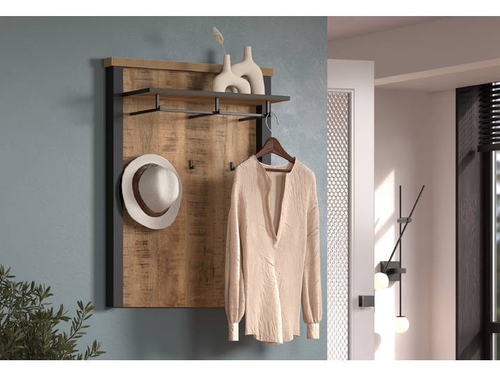 Panneau de rangement Enna 73 x 95 x 27cm Marron