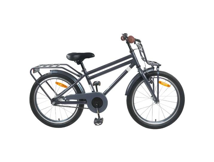 vidaXL Kinderfahrrad 22 Zoll für 7-12 Jahre alt Dunkelgrau
