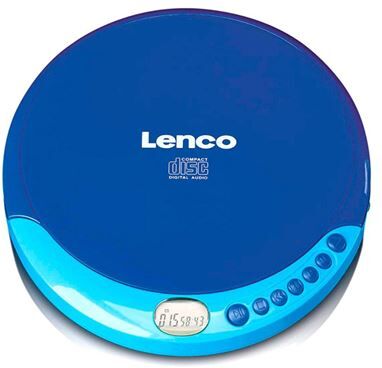 Leitor CD Portátil Lenco CD-011 Azul