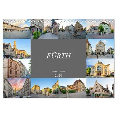 Fürth Impressionen (Wandkalender 2026 DIN A4 quer), CALVENDO Monatskalender