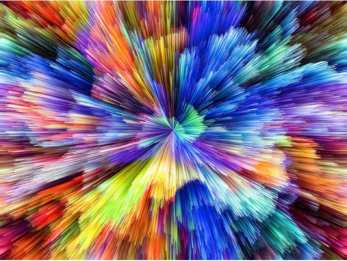 Fototapete PAPERMOON Abstrakt Farben , bunt, B:4,5m L:2,8m, Vlies, Tapeten, Fototapete