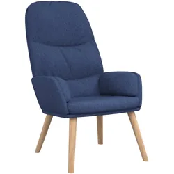 Décoshop26 - Moderner Lounge-Sessel/Sofa in blauem Stoff DEC026642 DEC026642