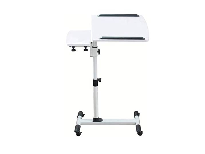 UMEXIDRA Überbetttisch Mehrfarbige Schlafcouch for zu Hause: Höhenverstellbar von 64–95 cm, 360-Grad-Neigung, 4 Räder(B)