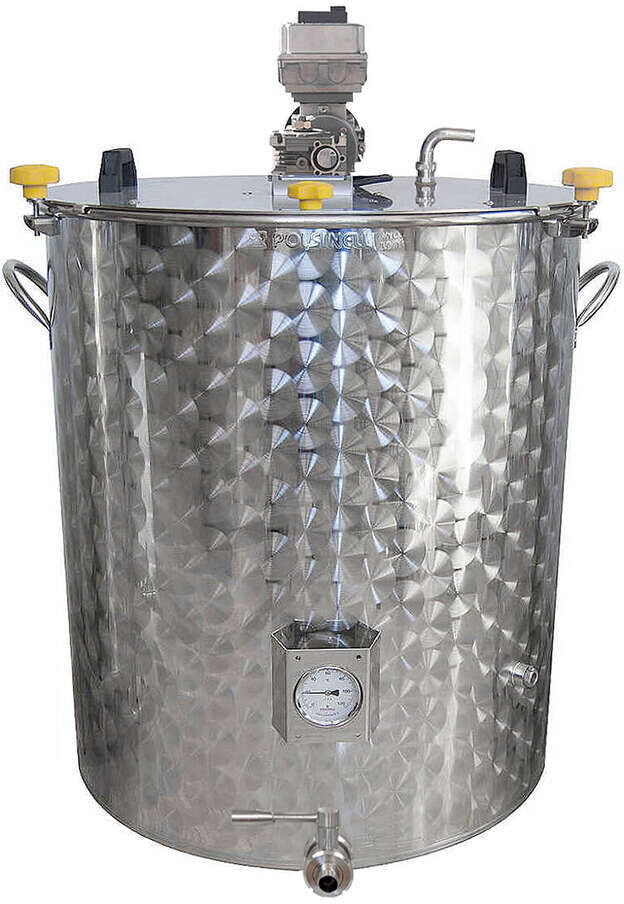 Polsinelli Pentola motorizzata inox con inverter da 300 L