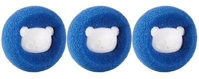 Inspired Finds Reusable Pet Hair Laundry Remover blue 3pcs