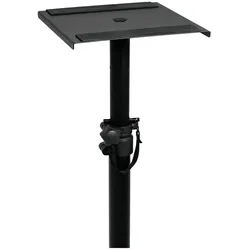 Omnitronic MO-6 Monitorständer (Ständer, Höhenverstellbar), Lautsprecher Ständer + Wandmontage, Schwarz