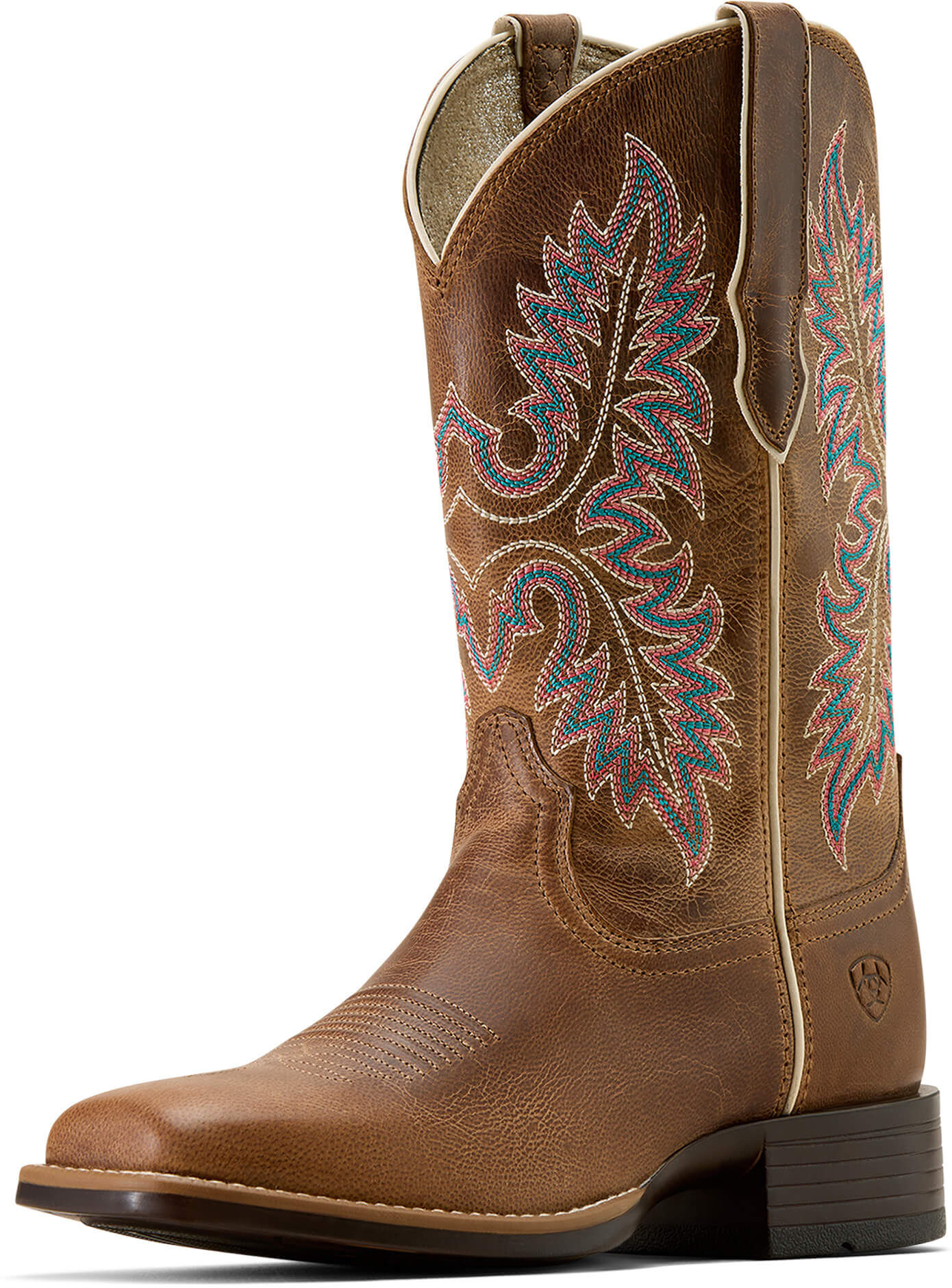 Women's Canyon Point Wide Square Toe Cowgirl Boots in Mesa Brown, Size: 8.5 C by Ariat