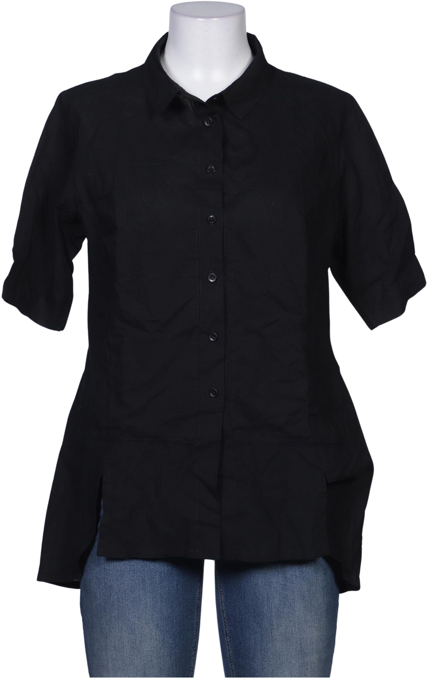 Zeitlos By Luana Damen Bluse, Schwarz, Gr. S, Baumwolle - Second Hand