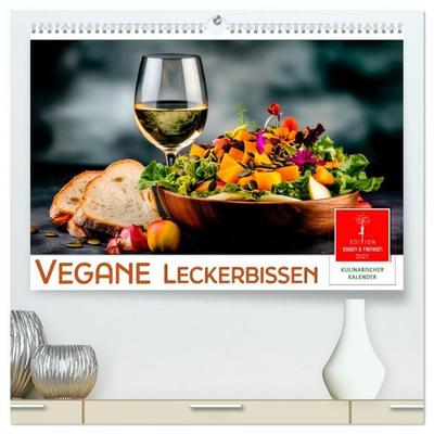 Vegane Leckerbissen (hochwertiger Premium Wandkalender 2027 DIN A2 quer), Kunstdruck in Hochglanz