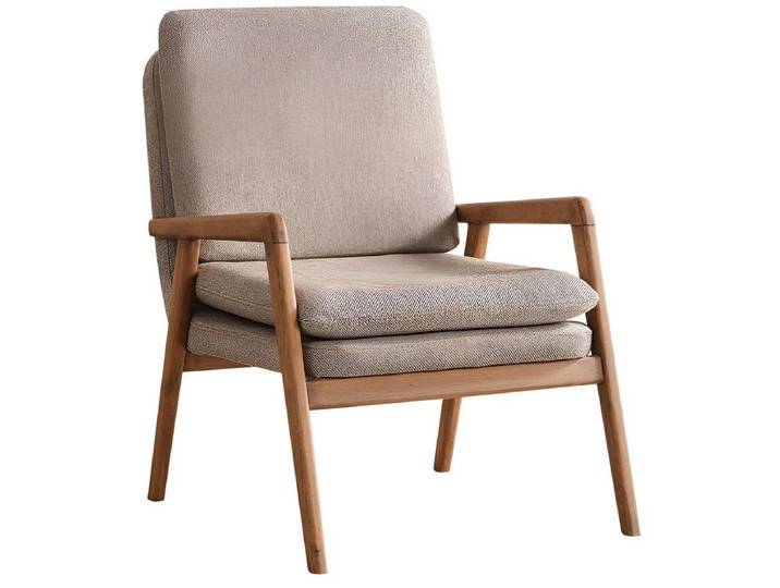 JVmoebel Sessel Eleganter Sessel in Grau mit bequemer Polsterung (1-St)