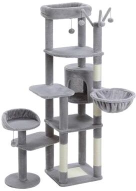 Uplifted Finds Jumbo Deluxe Multi Level Tall Cat Tower amt0233 Gy