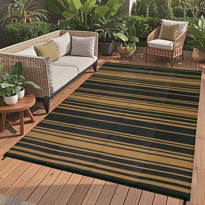 Garvee Modern Coastal Stripes Outdoor Rug