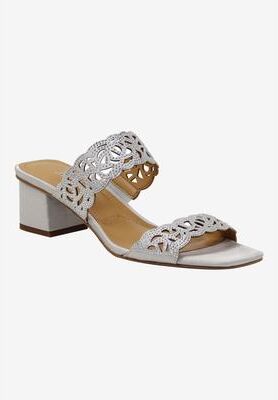 Women's Keetana Sandals by J. Renee in Silver (Size 6 1/2 M)