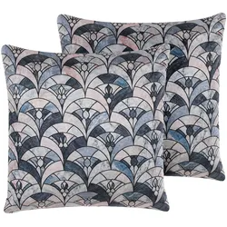 DEKOKISSEN 2er-Set Dunkelblau 45/45 cm Koodal