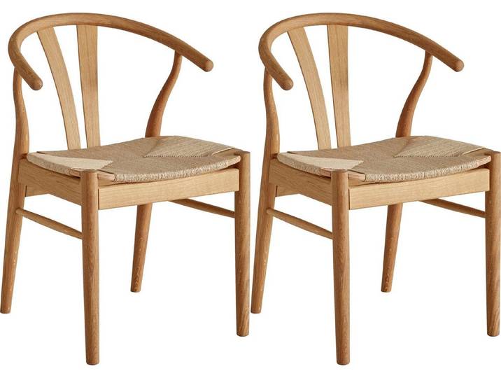 Hammel Furniture Holzstuhl Frida, Stuhl, Holzstuhl, Massivholz mit Flechtsitz - robust, zeitlos (Set, 2 St), Qualität & dänische Handwerkskunst - Dining by Hammel