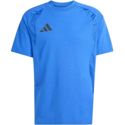Adidas, Herren, Sportshirt, Tiro Reise-Herren-T-Shirt blau (S), Blau, S