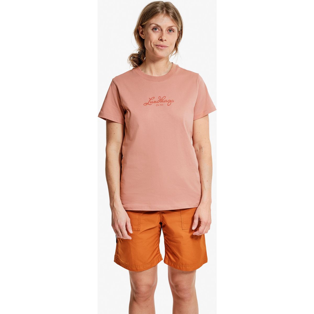 Lundhags Järpen Logo T-shirt W stone pink (95100) S 44318-24-95100-S